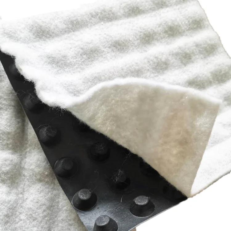 Low price HDPE Drainage Board with geotextile