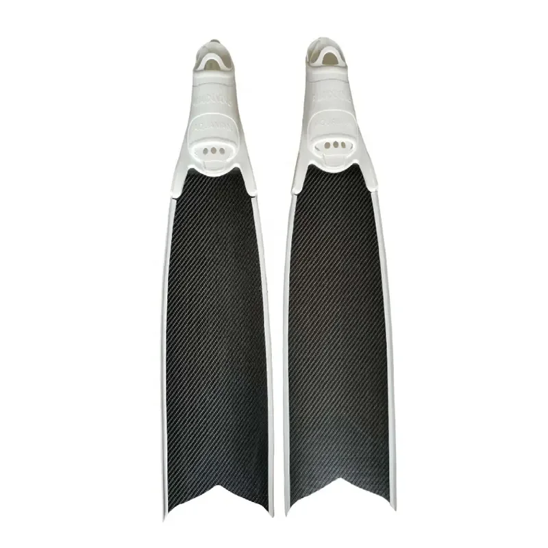Custom Professional Light Weight Long Blade Soft Carbon Fiber Diving Fins for Adult