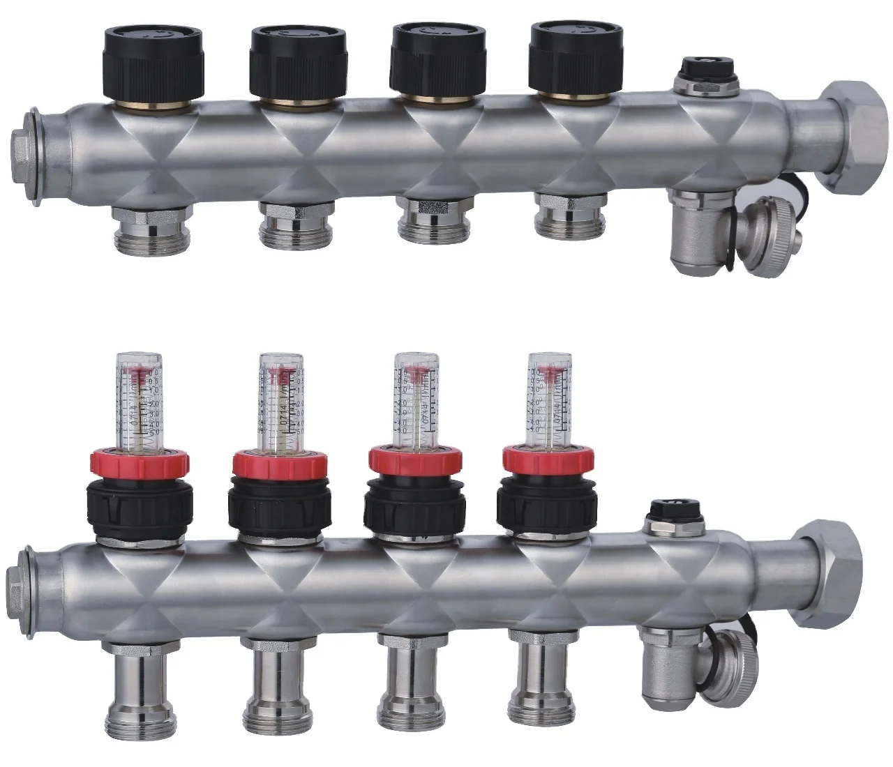 Germany market  stainless steel manifold with new style flowmeter
