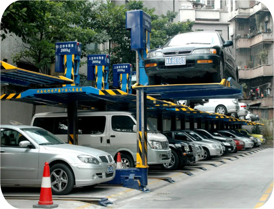 Two level underground car lift garage parking equipment car lift vehicle equipment