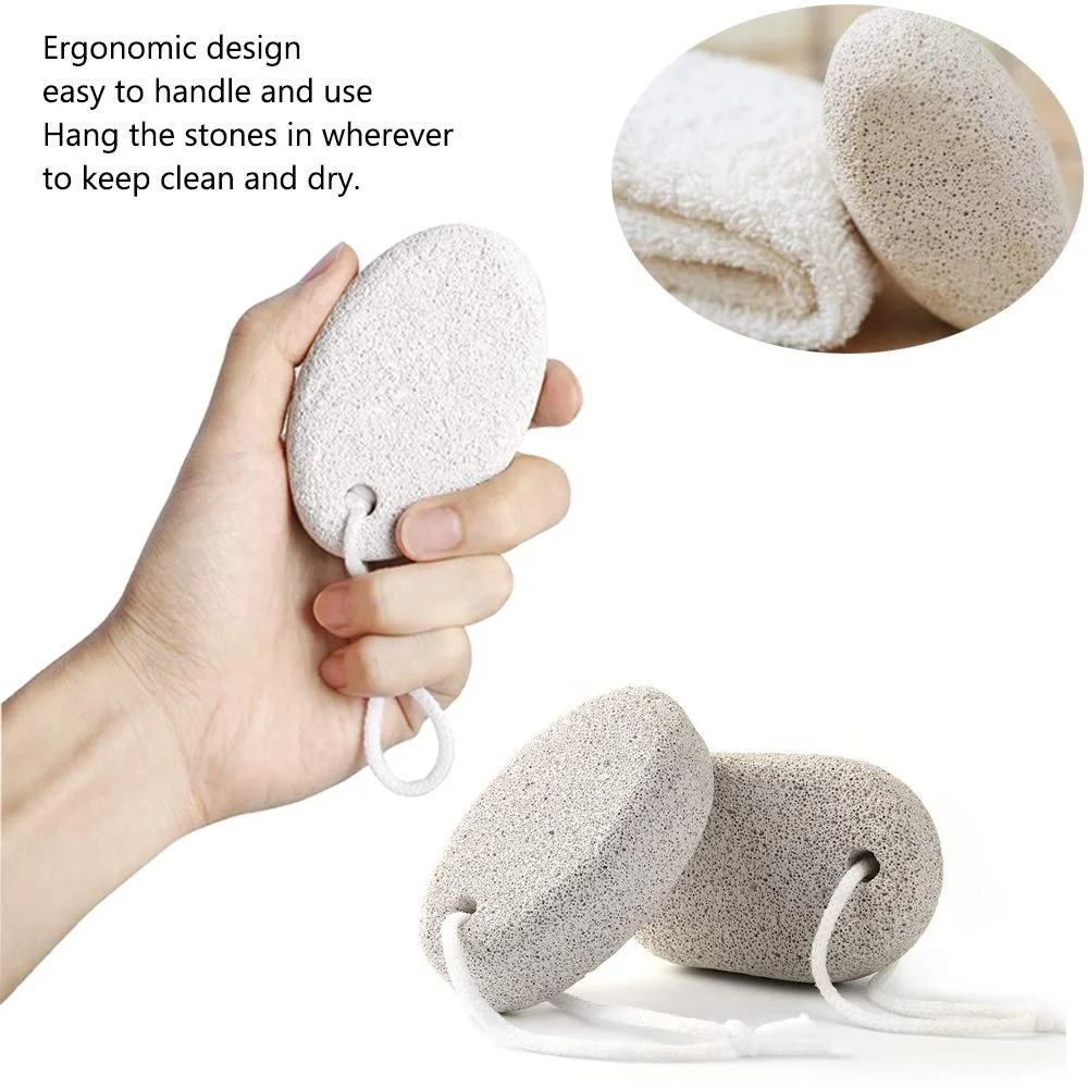 
2020 New Product 100% Natural Exfoliating Volcanicl Lava Foot Pumice Stone for Feet 