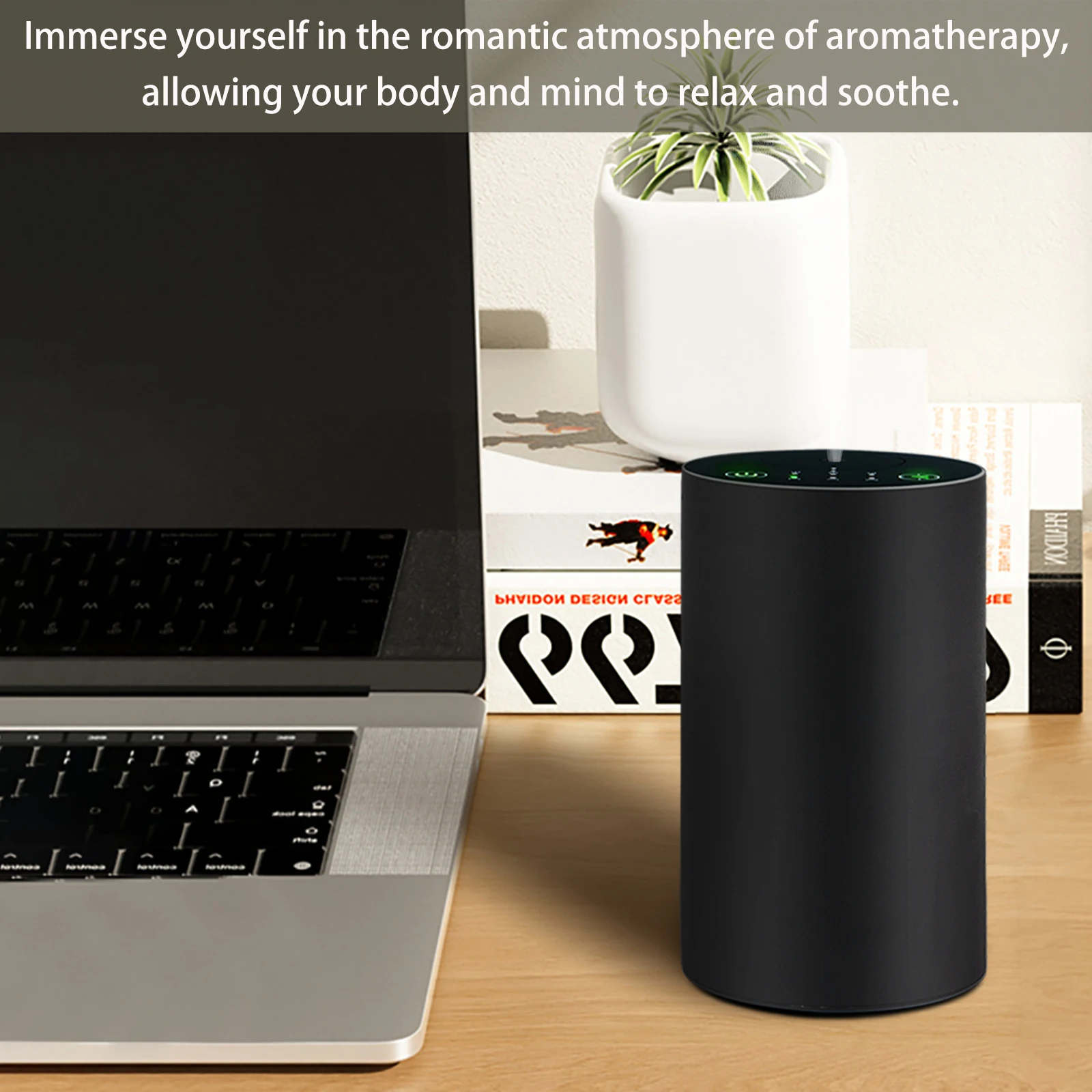 Portable Electric Digital Screen Battery Powered Car USB Rechargeable Essential Oil Aroma Waterless Diffuser Machine