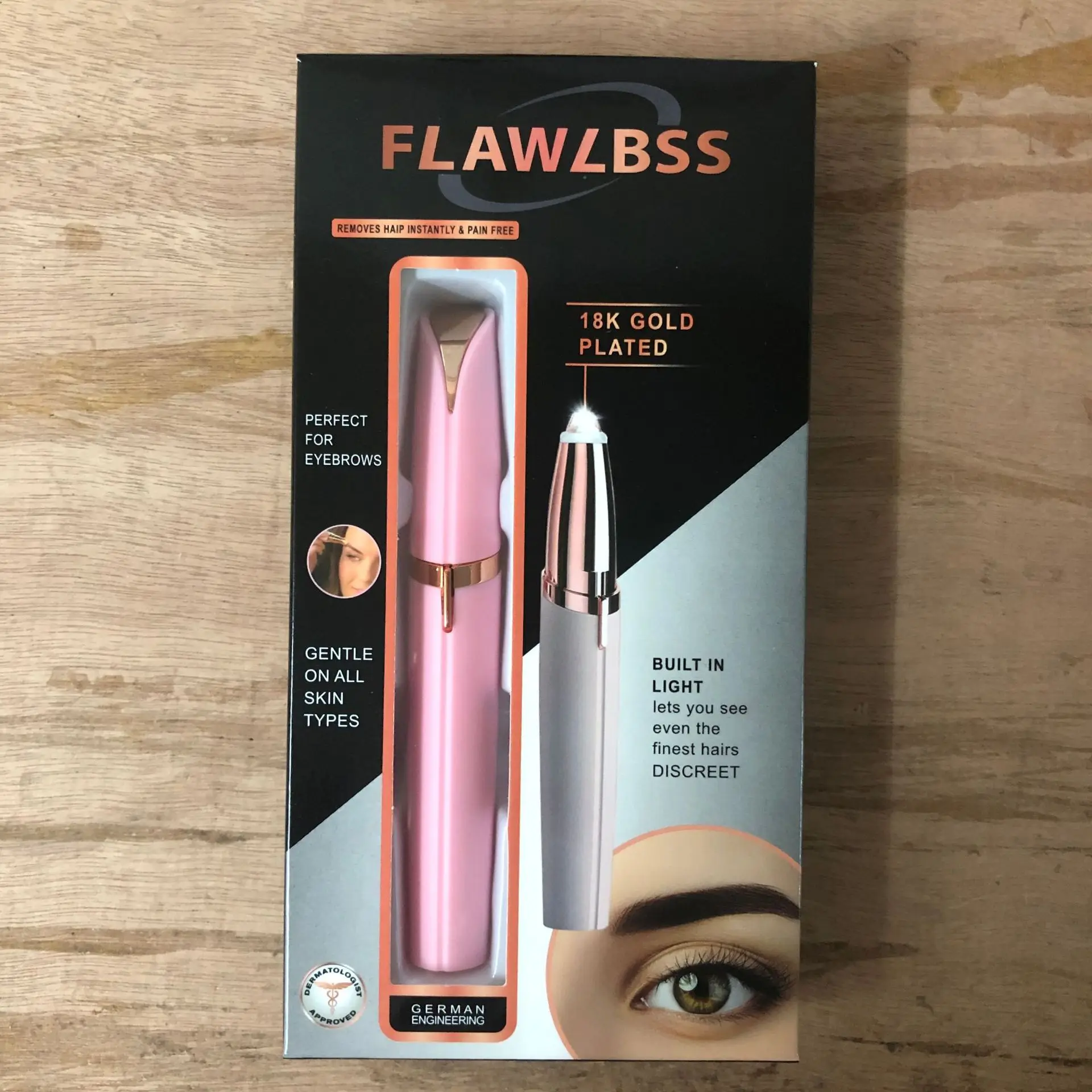 2022 HongYu Lady Beauty Personal Care Facial Hair Removing Electrical Painless Eyebrow Trimmer Shaver USB charging model