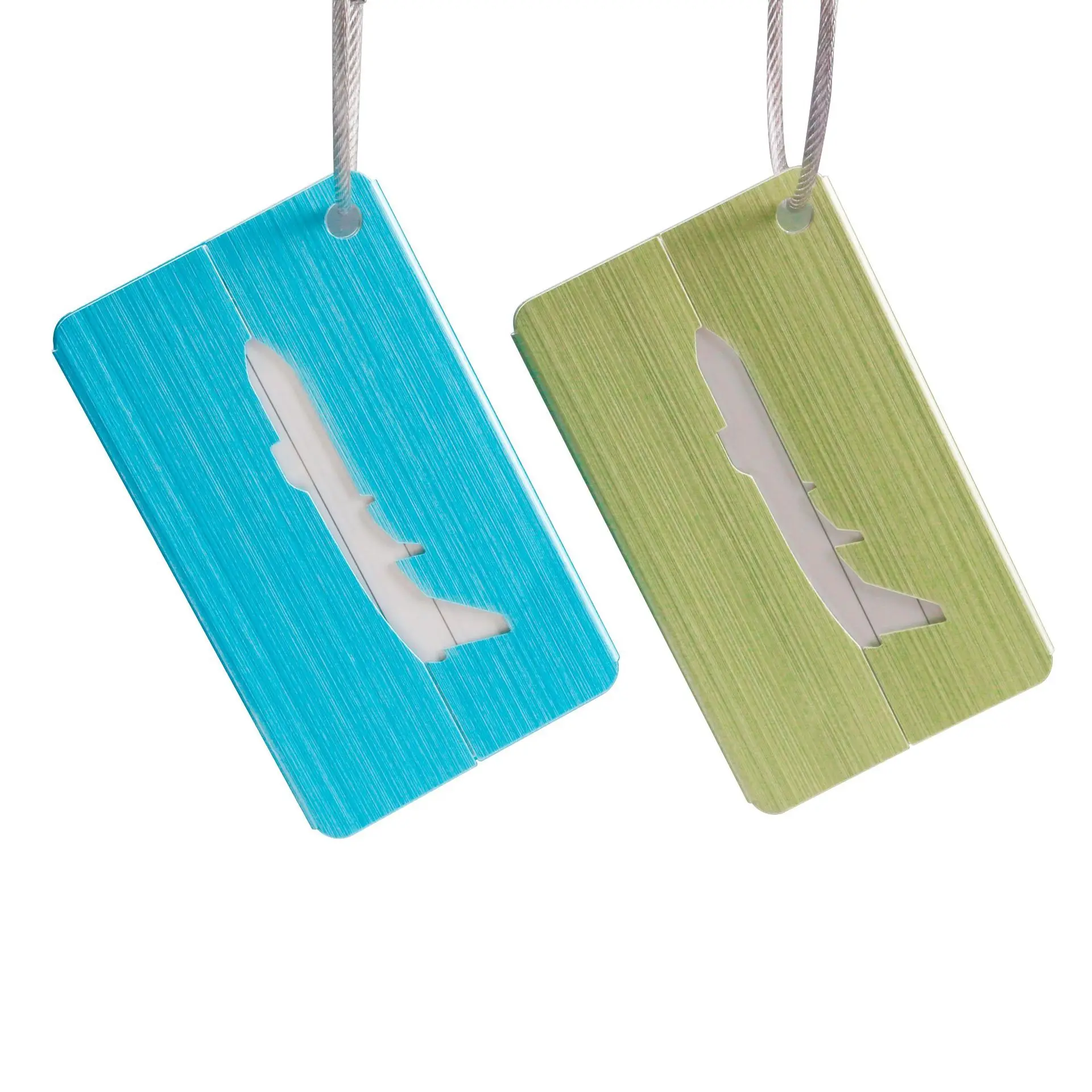 Brushed Airbus Aircraft Luggage Card Aluminum Alloy Logo Conference Gift
