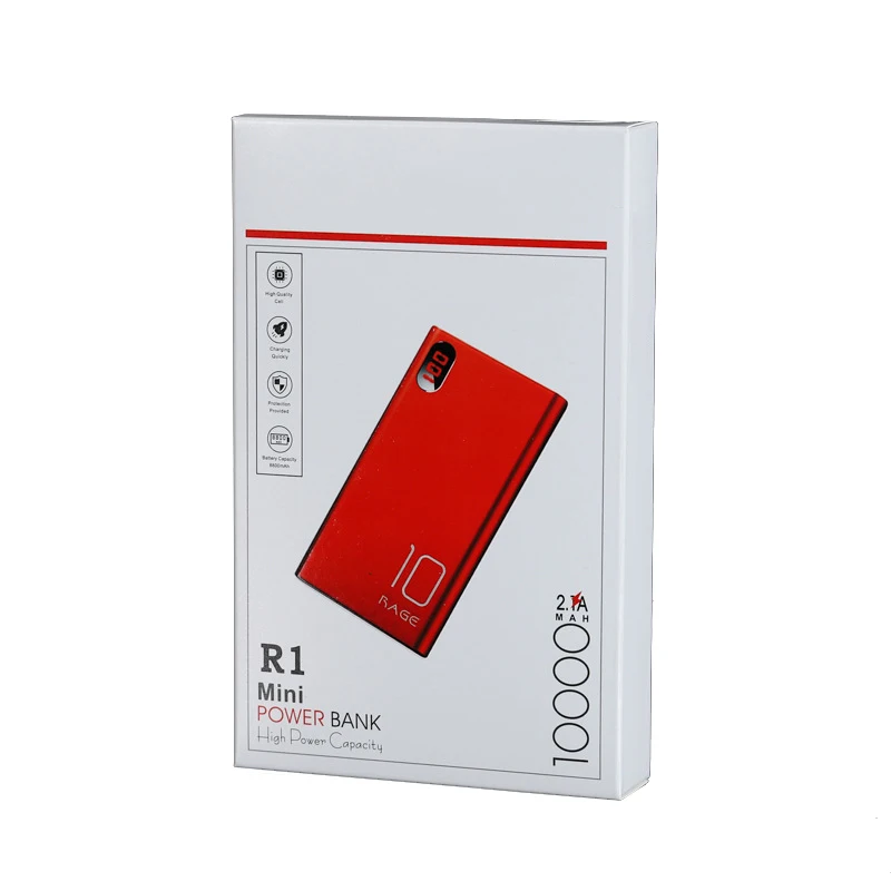 Производитель оптовая продажа Универсальный мобильный телефон power bank цифровые продукты квадратная упаковка подарочная коробка