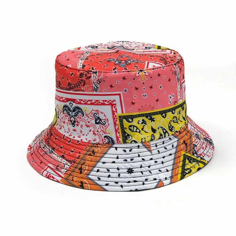 New Fashion Design Low MOQ Bucket Hats Sun Visor Cap Custom Private Label Print Logo Tie Dyed Fisherman Hat Cap