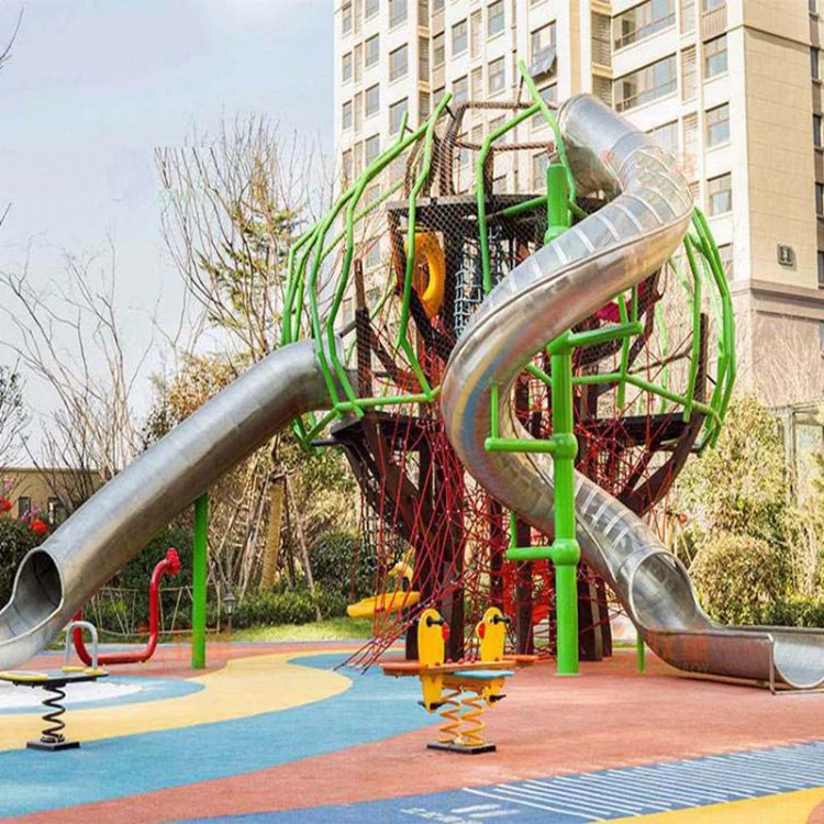 Children Slide Playground Slide Only Slide Playground Metal Tube for Adults and Kids