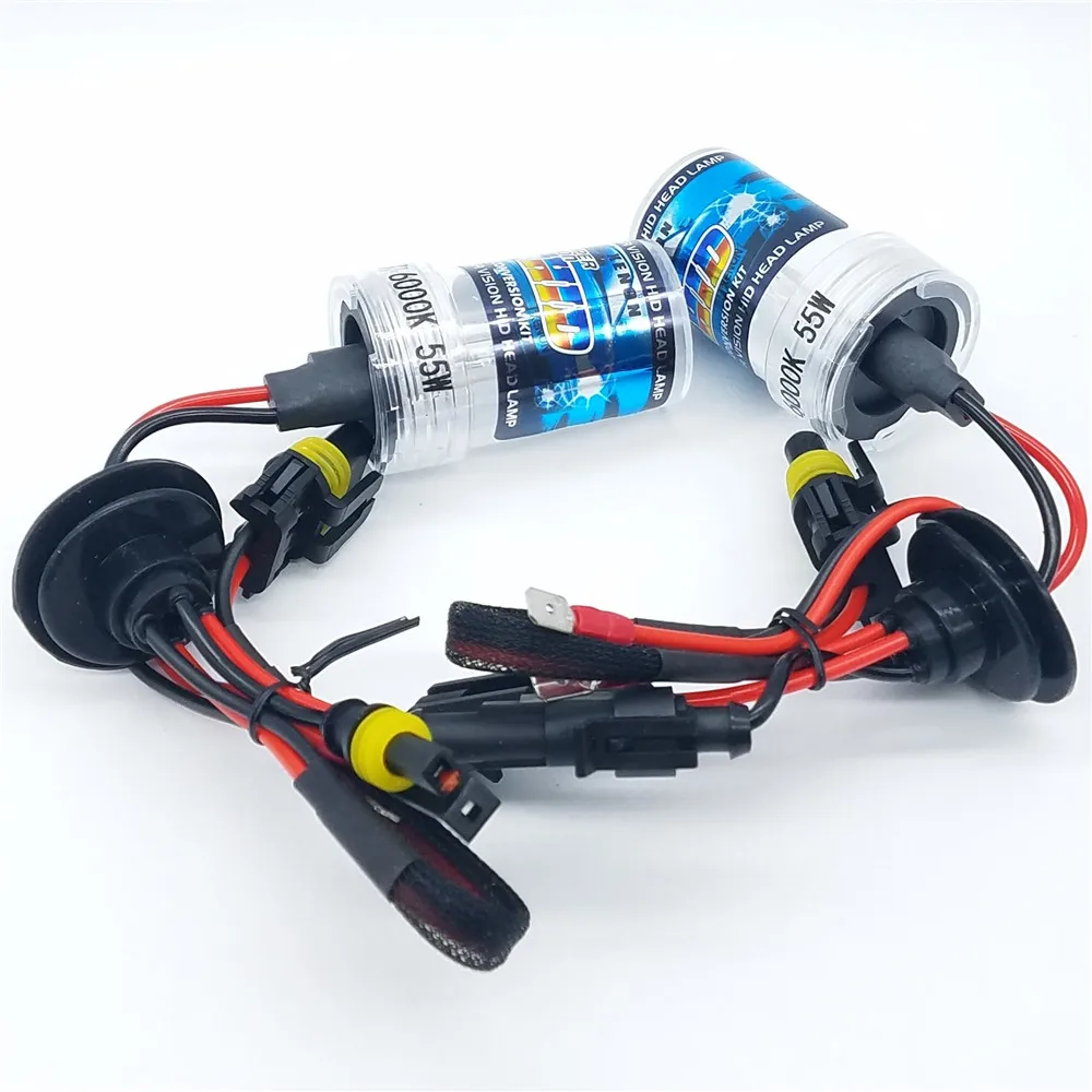 DC 12V 55W HID Bulb H7 6000K White Color Plastic type HID Xenon Light Bulb Car Auto Headlight For AC HID Ballast