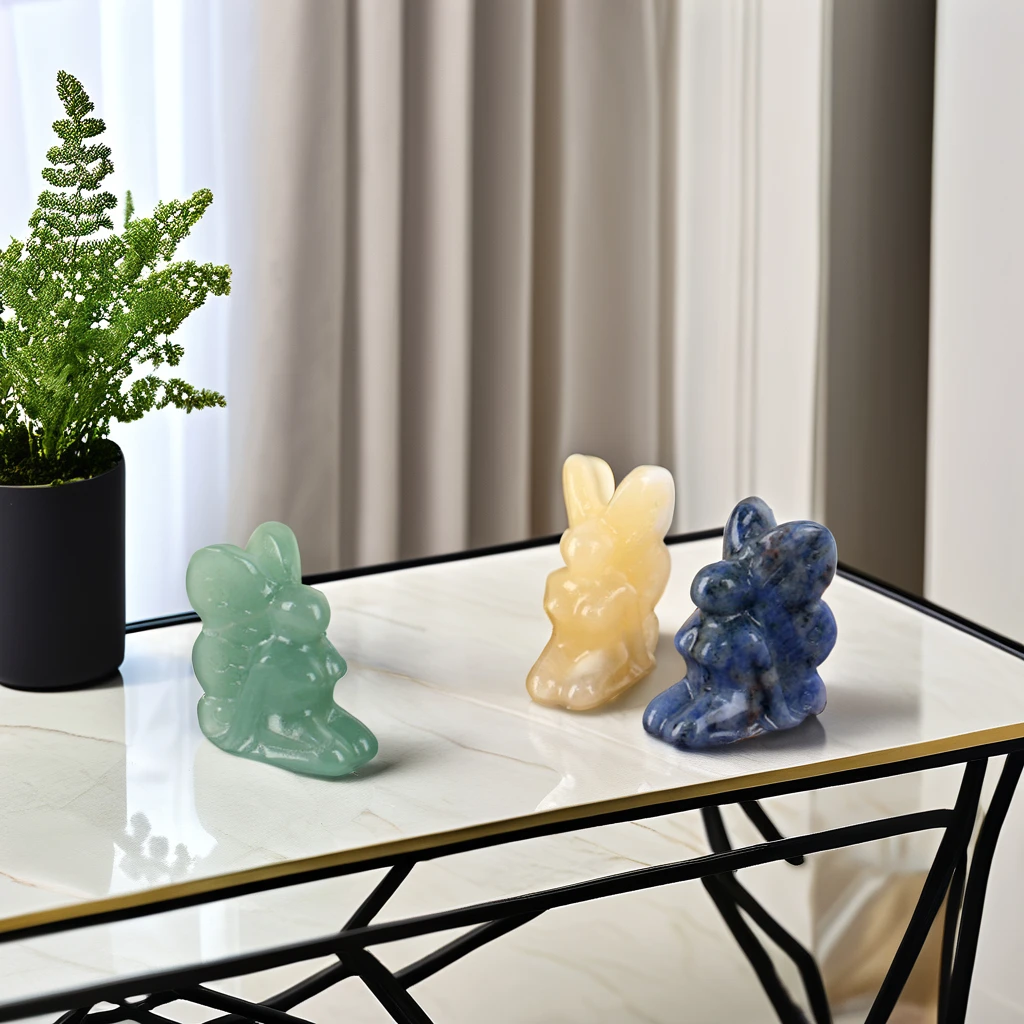 Natural Mixed Quartz Jade Crystal Butterfly Fairy Carving Statue for Home Decoration Gifts Inspired by Animal Stone Themes