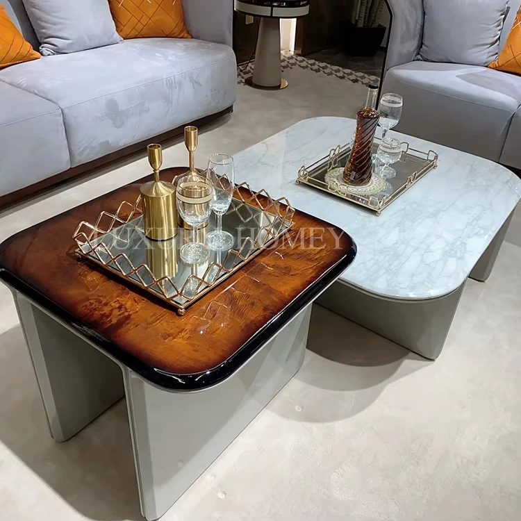 Italian high-end luxury sofa set furniture modern designer fashion large villa luxury living room sofa set