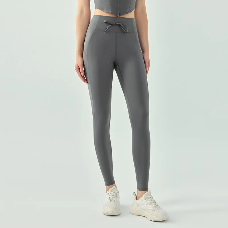 High Quality New Arrival Waist With Strap Design Fitness Gym 4-Way Stretch Elegant Women High Waist Legging