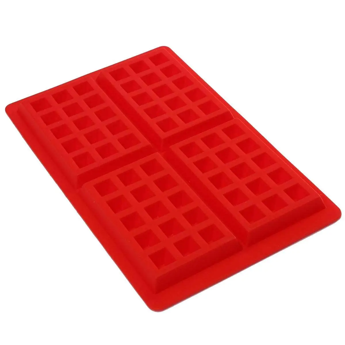 Wholesale 4 cavity diy silicone mold baking tray non stick waffle baking pan cake mold silicone waffle baking mold