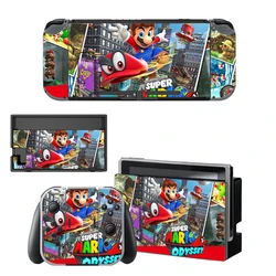 Customized Super Mario Bros Odyssey Kart Paper Mario The Origami KingSkin Stickers For Nintendo Switch