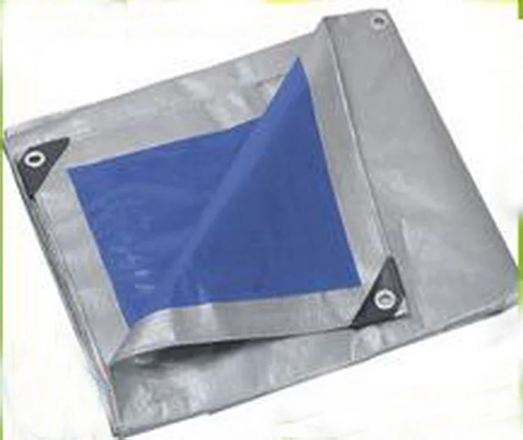YRH Factory 160gsm Waterproof Outdoor Rainproof Dust Proof Black Band Stripe Anti-UV Fabric PE Tarps Tarpaulin