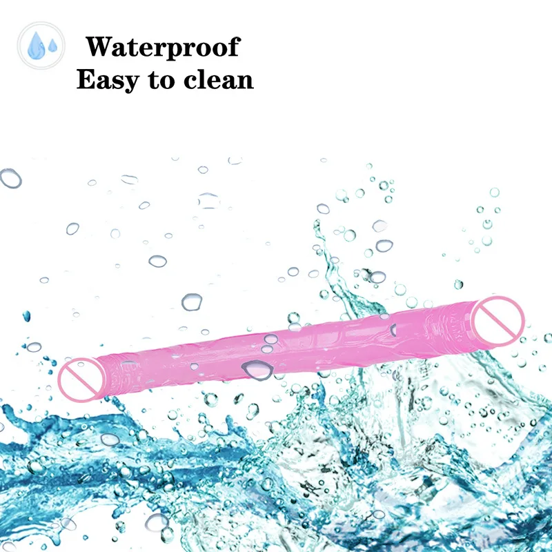 Jiuxi double-headed TPE Color Crystal simulation penis female appliance adult sexy sex product wholesale delivery