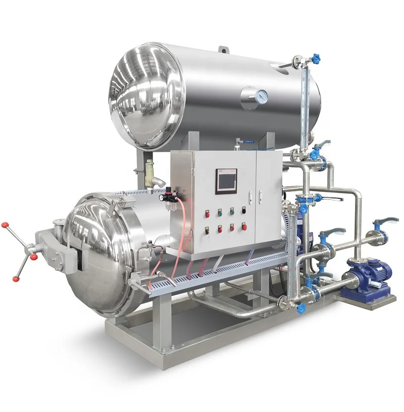 ASME fully automatic autoclave food sterilizer for canned tuna