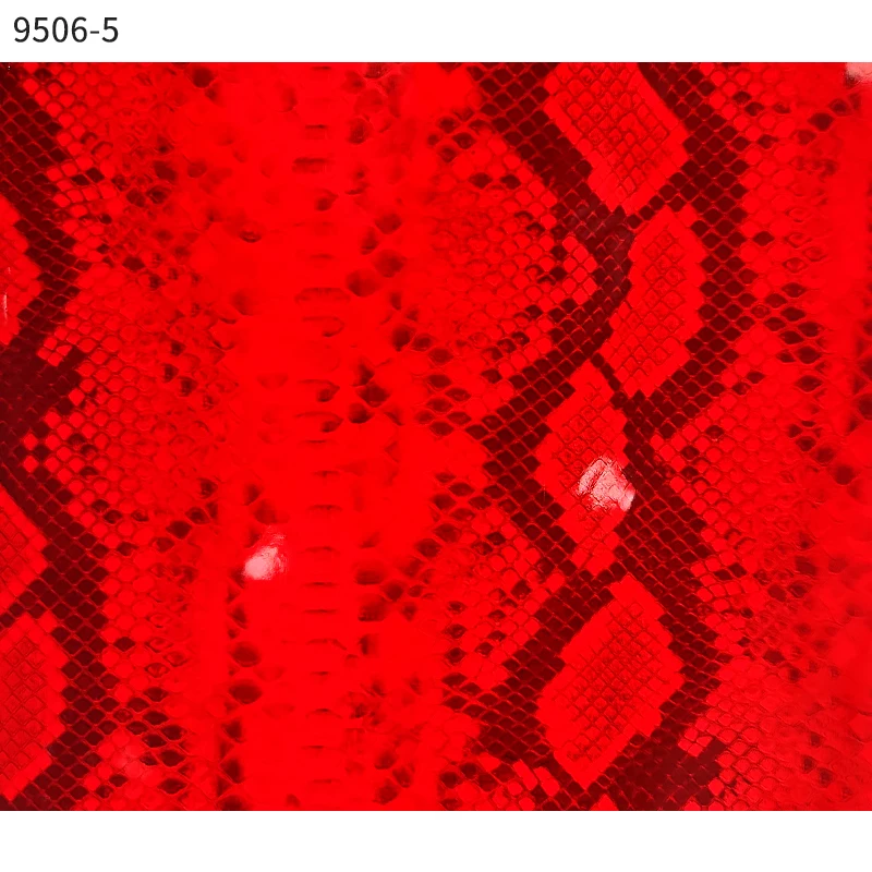 Custom printing thickness 0.5mm Smooth Transparent colored snake pattern PVC film for Other Gift and Craft making PVC film