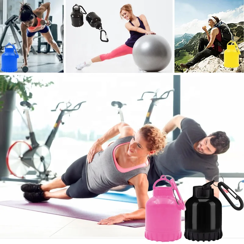 Wholesale Bpa Free 100ml 200ml Funnel Price With Keychain Protein Powder Container