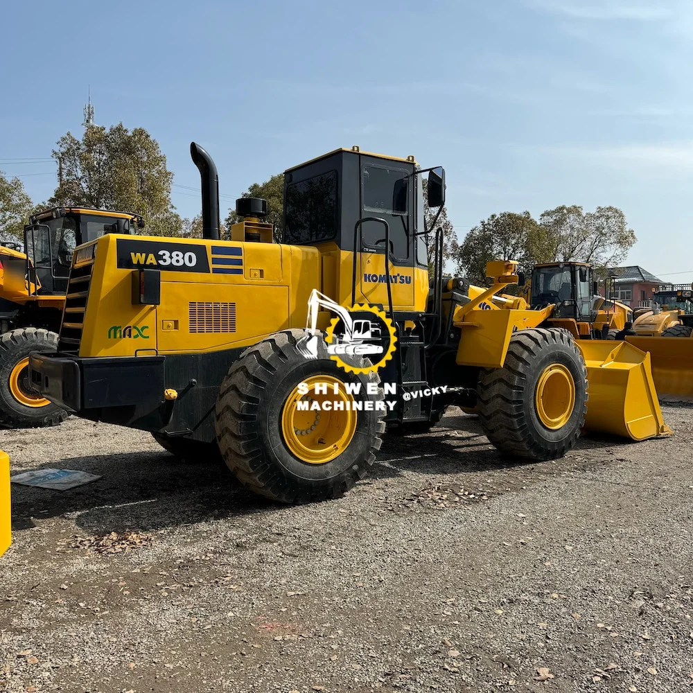 Japan Komatsu WA380 WA320 WA350 WA400 WA430 WA600 mining wheel loader, used Komatsu 380 loader at factory price