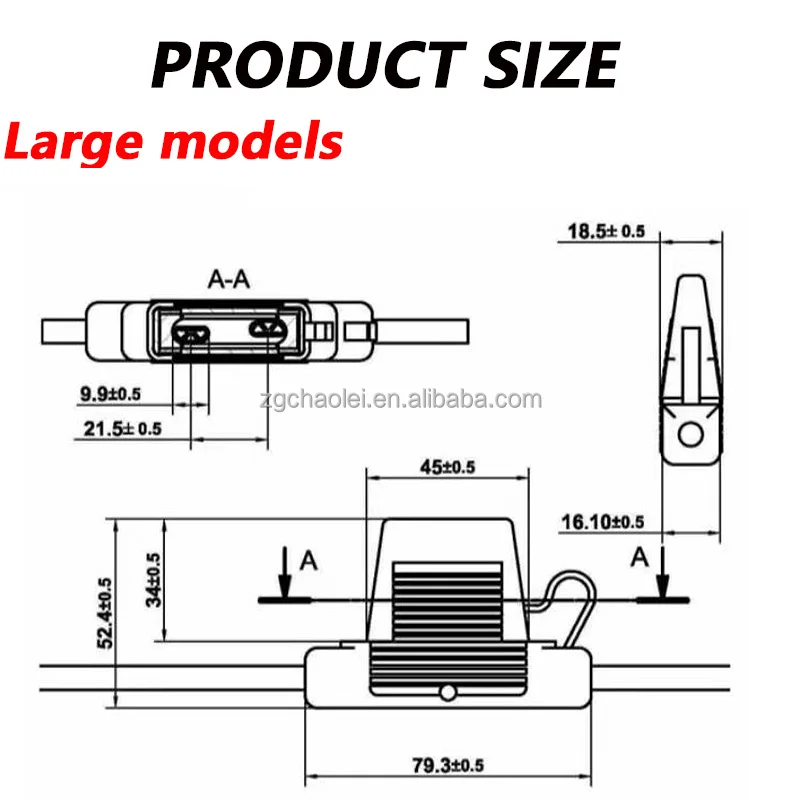 10A 20A 30A plug-in car fuse holder waterproof car fuse holder car modified fuse holder