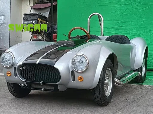 SWICOO Fashion Style Mini Hot Rod 150cc 4-Stroke Mini Cobra Racing Car  Electric Start 2 Seats Golf Cart for Selling