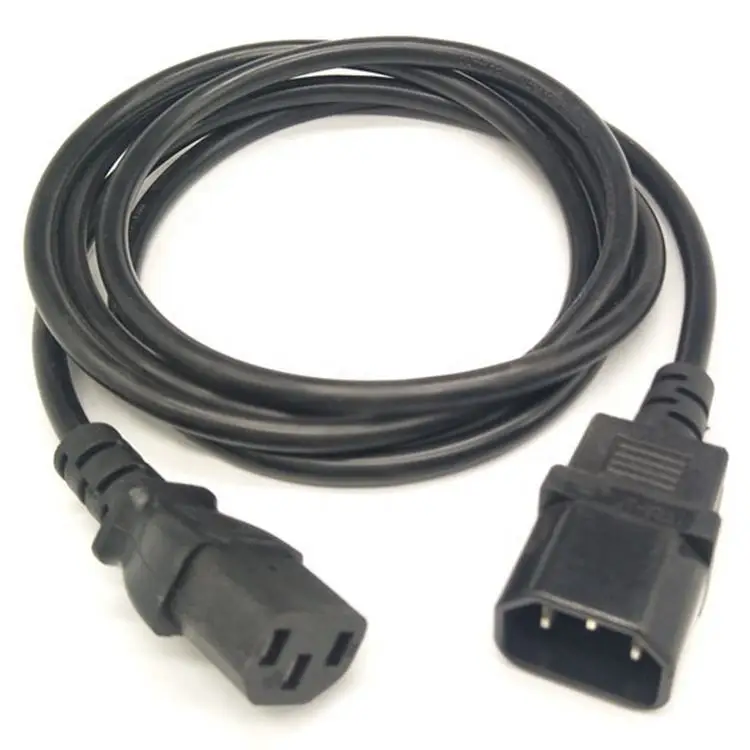Heavy-Duty European IEC C14 to IEC C13 Power cords 10A 250V Computer Power Supply Extension Cords for PDU server UPS