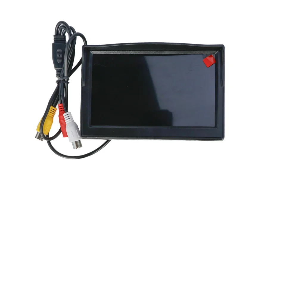 Manufacturer 5 Inch Parking Display Hd Monitor Reversing Image Av Screen Sucker Rear View Car Monitor with Desktop Stand