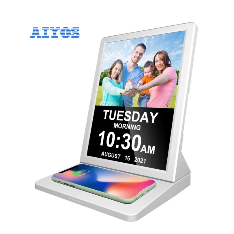 Updated Design 9.7 Inch Android Wifi kid Tablet Wireless Charger Photo Frame Digital Signage