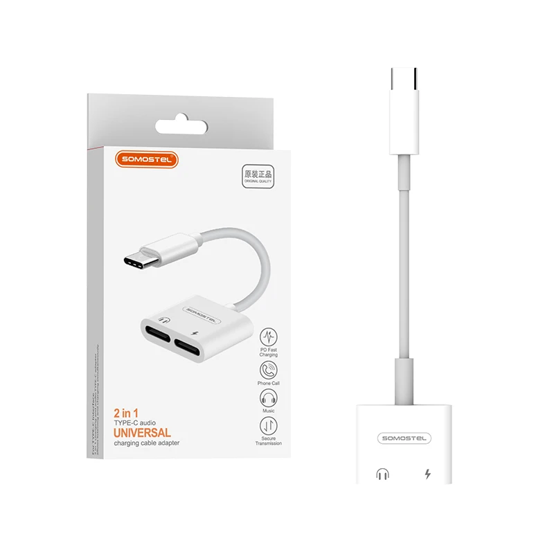 Адаптер USB C a-коннектор для наушников с дополнительным аудио адаптером и зарядки rapida tipo