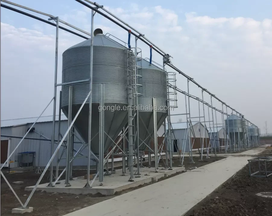 Agriculture Poultry Farm storage steel silo  Feed Silo  for poultry  Chicken  pig House feed
