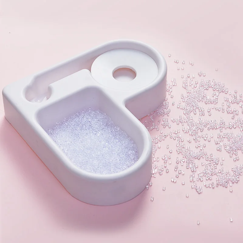 
Wholesale fashionable pet water outlet double bowl pp pet waterer pet feeding tool 