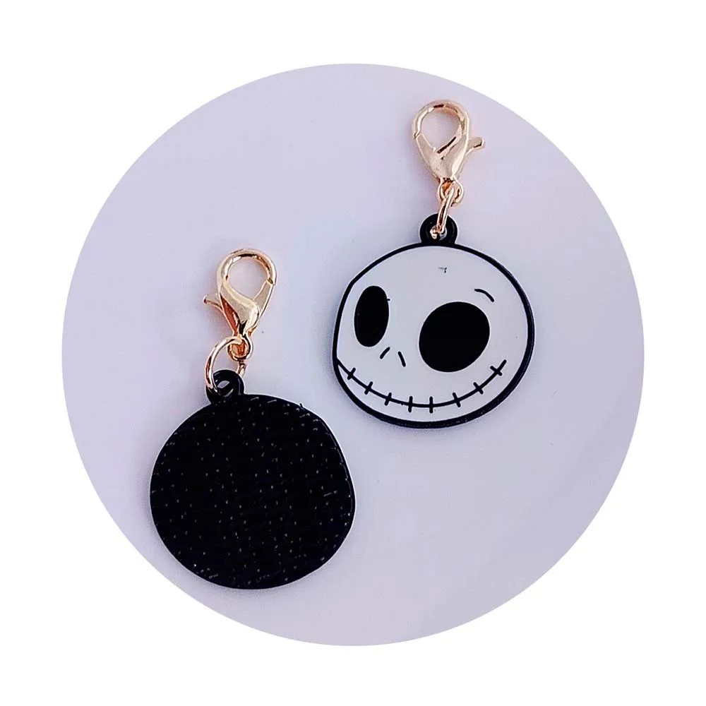 YiWu factory bulk small package 10pcs Halloween key chain 19*36 ghost pendant