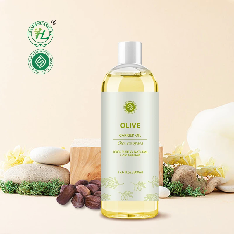Extra Virgin Olive Oil Organic For Cosmetics - 100% Pure Natural Morocco Olea europaea Seed Cold Pressed | Wholesale 500mL