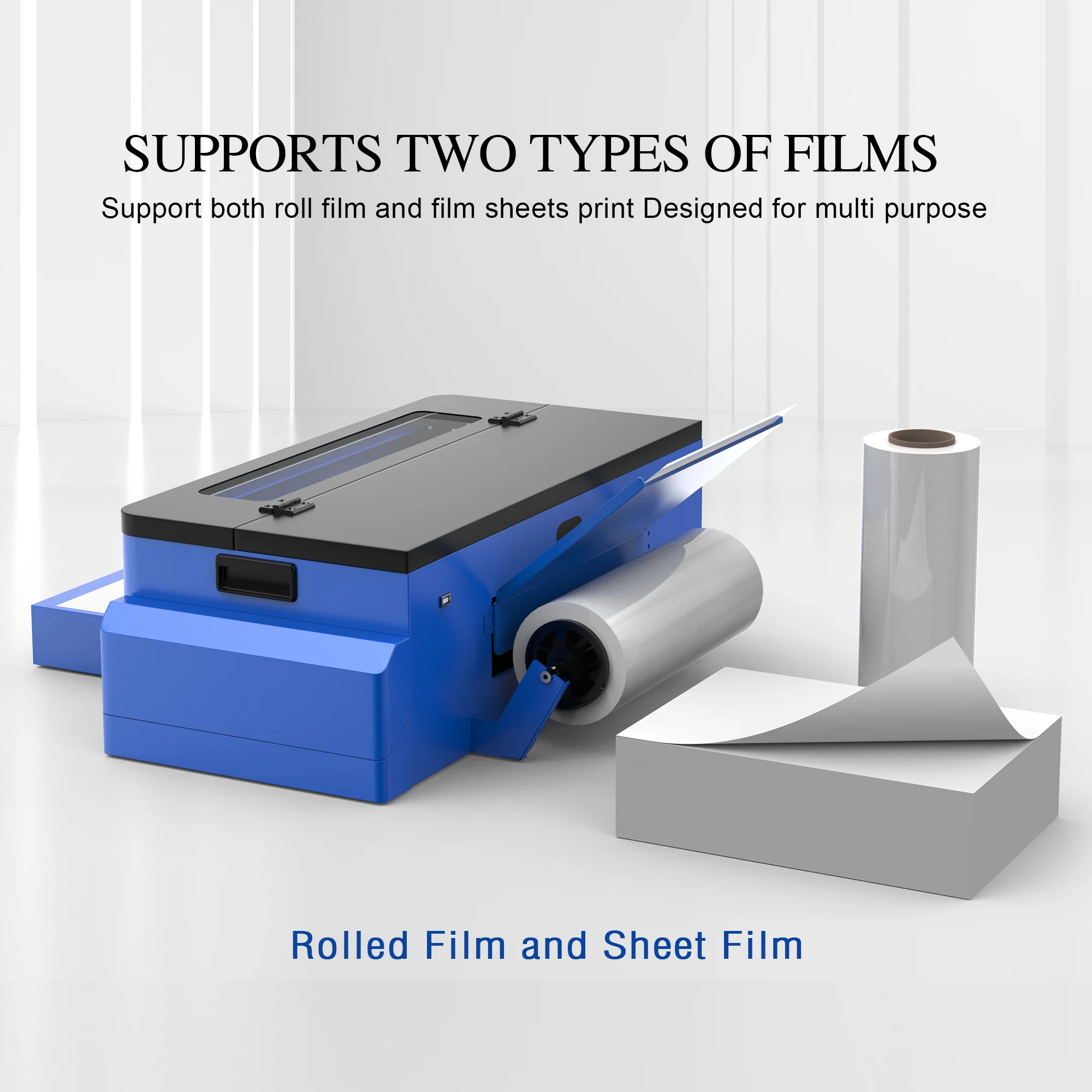 New Digital A3 L1800 White Toner Roll Transfer Film Cloth Fabric DTF Printer T-Shirts Printing Machine 13inch