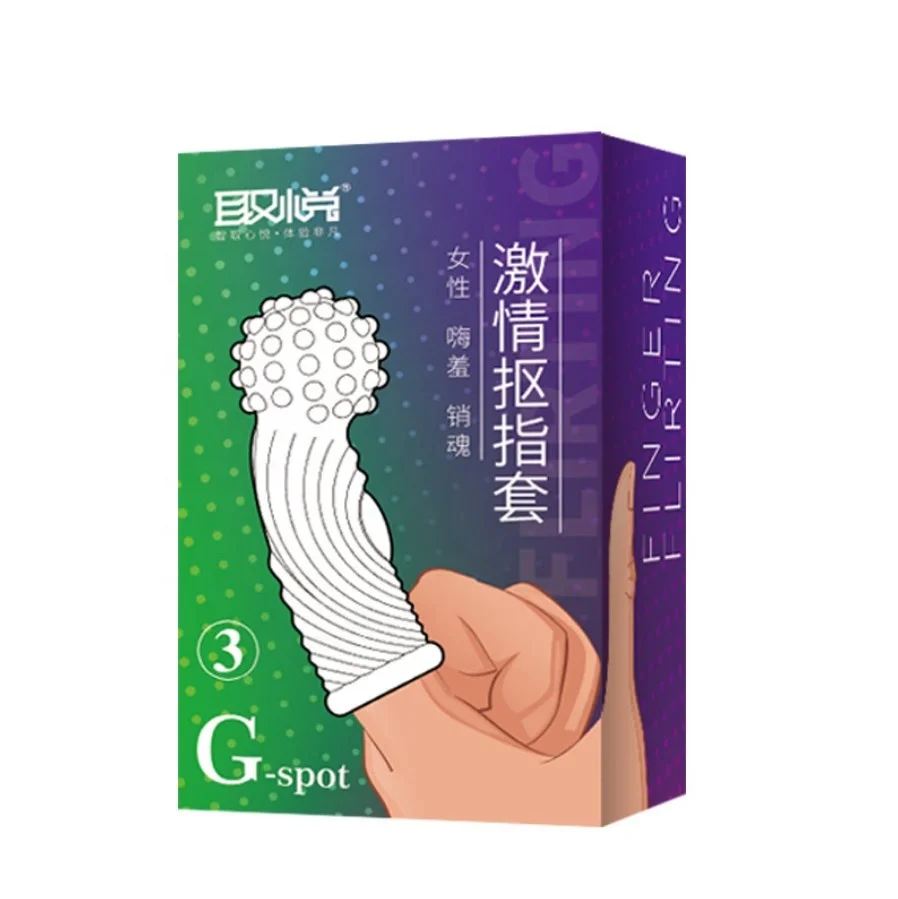 set finger Condoms Reusable Spiked Ring safe anal prostata product jump eggs G point Adult Sex toys for couple
