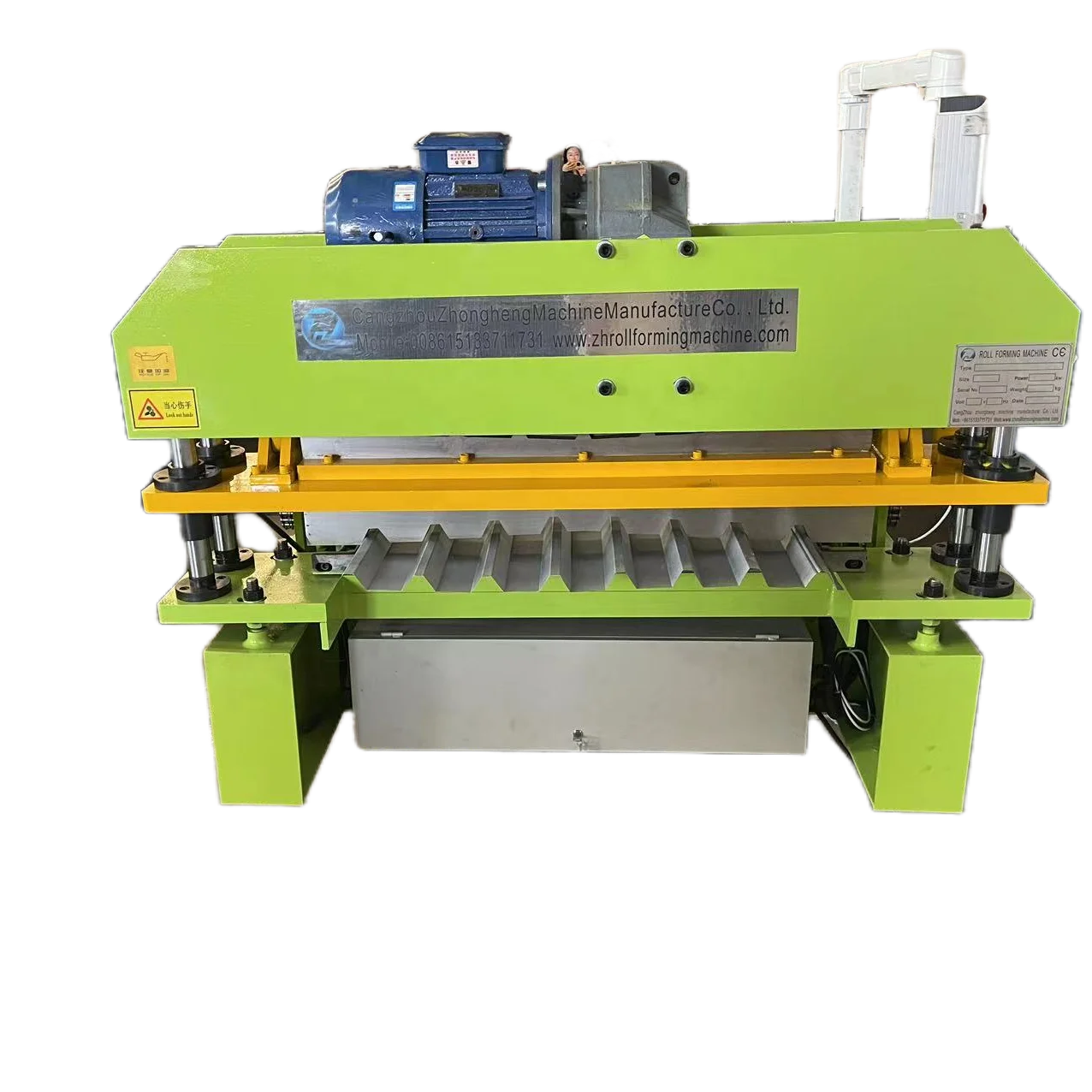 Strength factory engineering building materials machinery double color steel tile making machinery