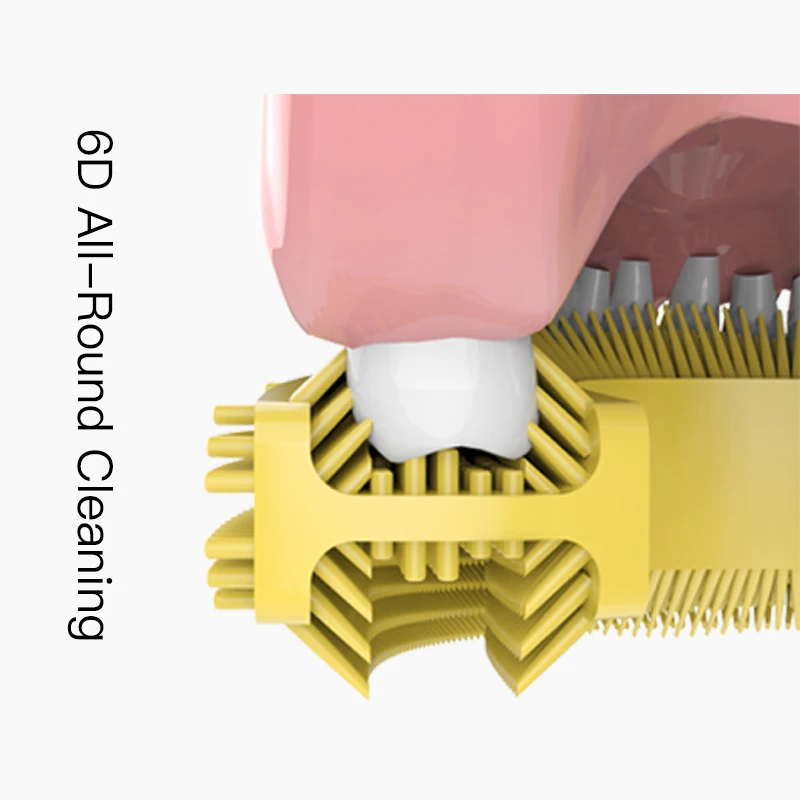 Детская зубная щетка четвертое поколение u-образная головка щетки, IPX7 водонепроницаемый От 5 до 8 лет розового цвета 2 Технические характеристики