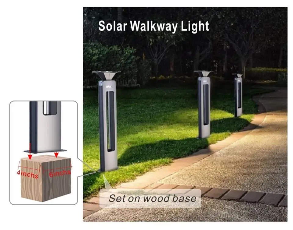 Светильник для столба ландшафтный светильник на солнечной батарее с датчиком звука красочное украшение у бассейна солнечный