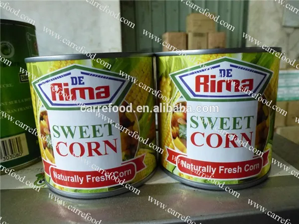 For 340g canned sweet corn whole kernel vaccum pack