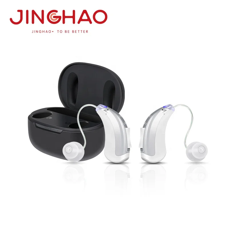 JINGHAO New Designed Electronic Hearing Aid Dehumidifier Fashion Smart OEM PRO Rechargeable Hearing Aids