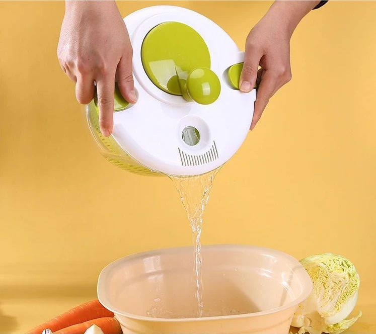 Salad Spinner Salad Vegetables Dehydrater Fruit and Vegetable Washing Spinning Drain Basket Vegetable Dryer