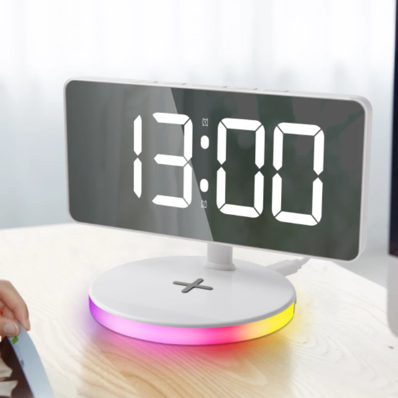 Multifunction Digital Alarm Usb With Wireless Charger Clock