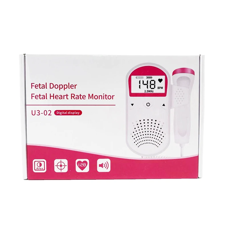 
factory price pregnant home used portable ultrasound Fetal Doppler Heart Rate Monitor 