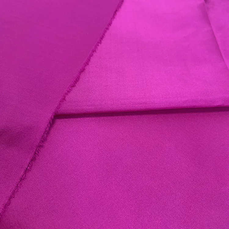 Ready to Ship Colorful 19mm 100% Silk Taffeta Thick Yard Dyed Solid Color Fabric