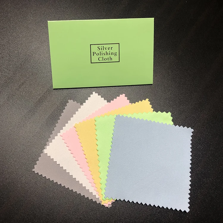 Custom Fine Ecofriendly Gold Jewelry And Lens Cleaning Polishing Cloth With Paper Cover