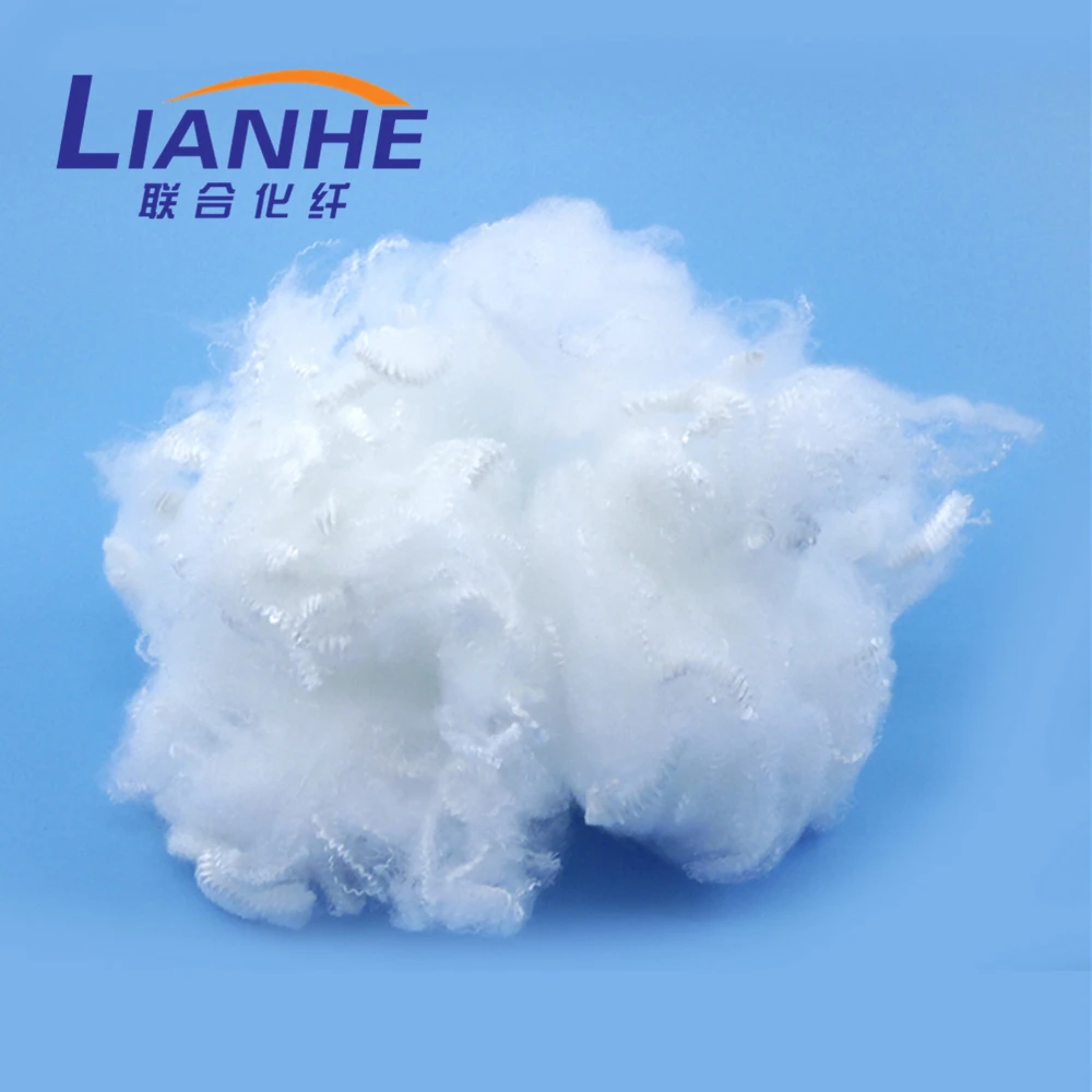 virgin 1.5d 38mm raw white fibre de polyester for spinning