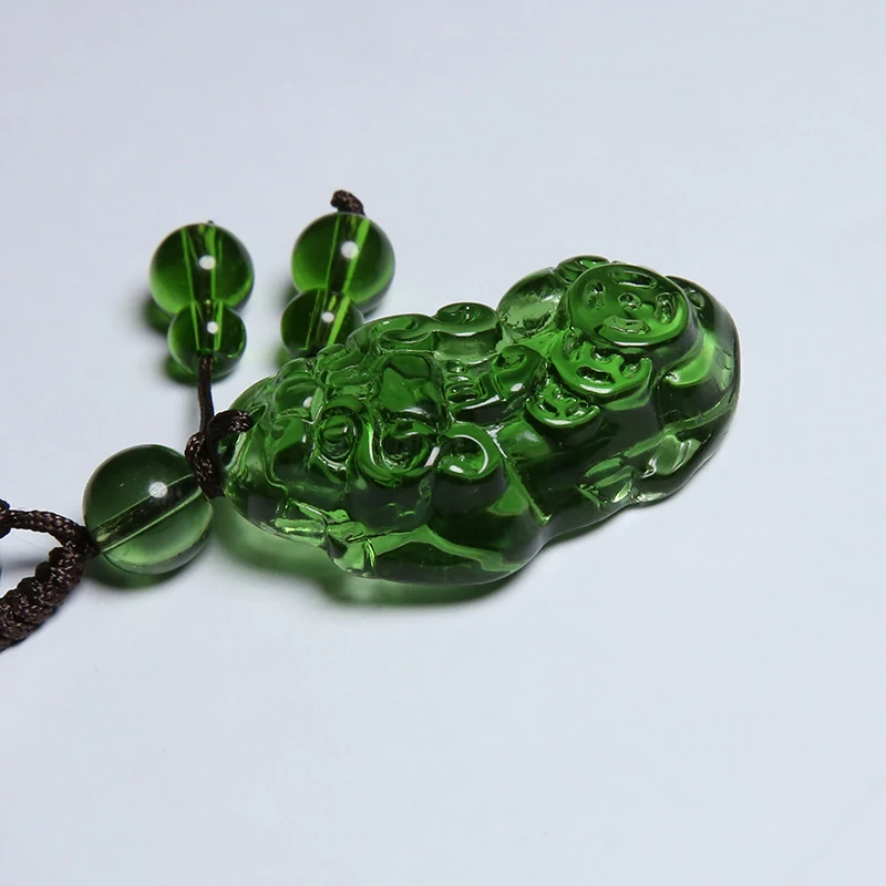 High-grade  3D carving Lucky Chinese Pixiu Animal  Key Chain Buddhism  Pendant Key Ring