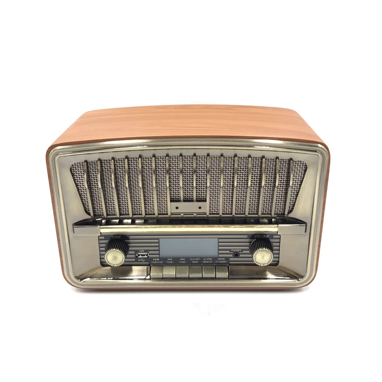 Оптовая продажа, многофункциональный деревянный FM/AM домашний радиоприемник в стиле ретро