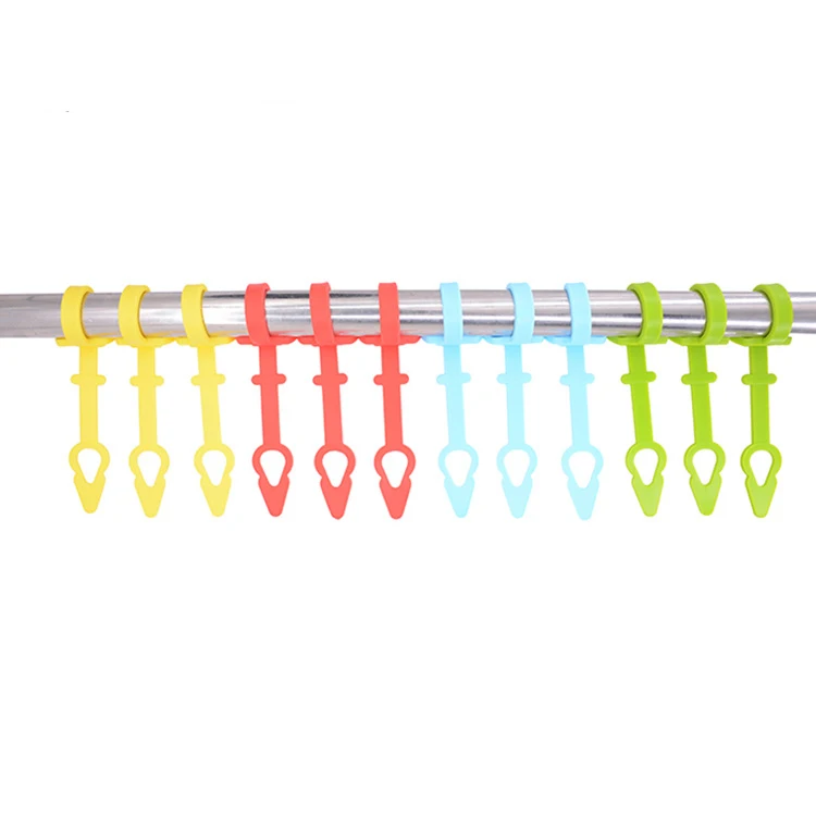 Factory Direct Wholesale lock clotheshorse secure anti-slip lock clasp silicone windproof clothes hook