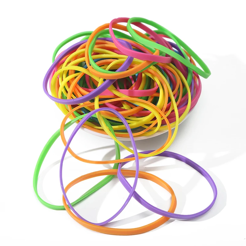 Colored Thick Rubber Bands For Money Office Supplies Vegetables Packing
